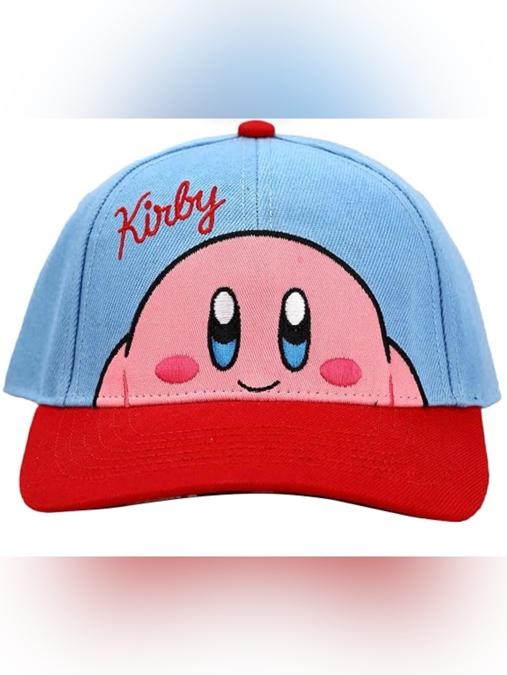Kirby Peekaboo Blue Traditional Embroidered Logo Adjustable Hat Base